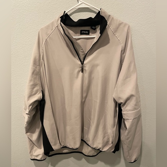 Ping Other - Men’s Ping Collection Golf Windbreaker Tan Jacket Size Large